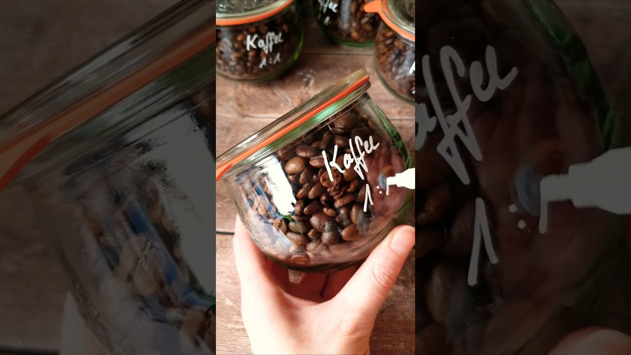 Kaffee auf Vorrat | Gläser Vakuumieren ohne Einkochen