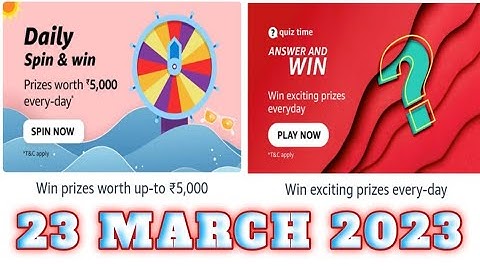 Amazon Funzone Quiz Answers Today|22 March 2023 |@DailyQuizTime