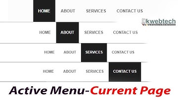 Highlight the Current Page in Navigation