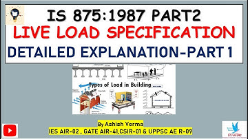 IS:875 Part-2 Detailed Explanation|Live Loads for Design|IESGATEWiz|Part-1