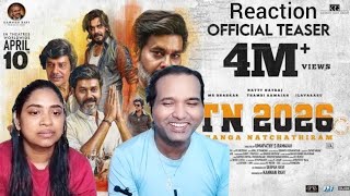 TN2026 Teaser Reaction | Natty Nataraj | Umapathy Ramaiah | Darbuka Siva | Tamil Couple Reaction 