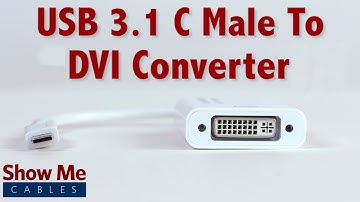 Easy To Use USB 3.1 Type C To DVI Converter #23-226-004
