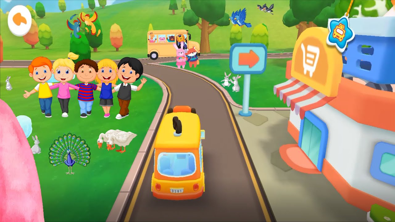 Baby Panda Bus Game, bus ride with baby pandas friends - YouTube