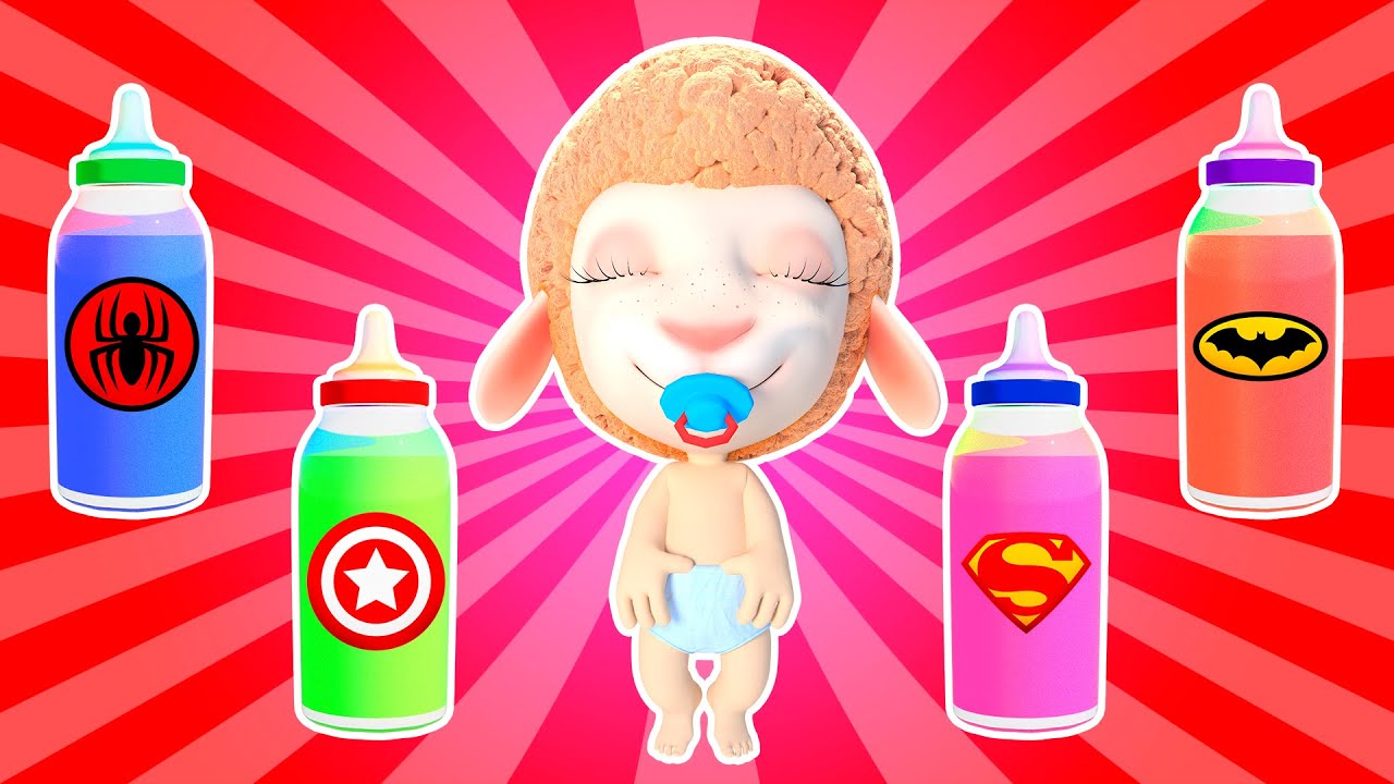 ⁣Garrafa De Bebê Dolly | Bebida de Super-herói | Desenho Animado | Dolly e Amigos