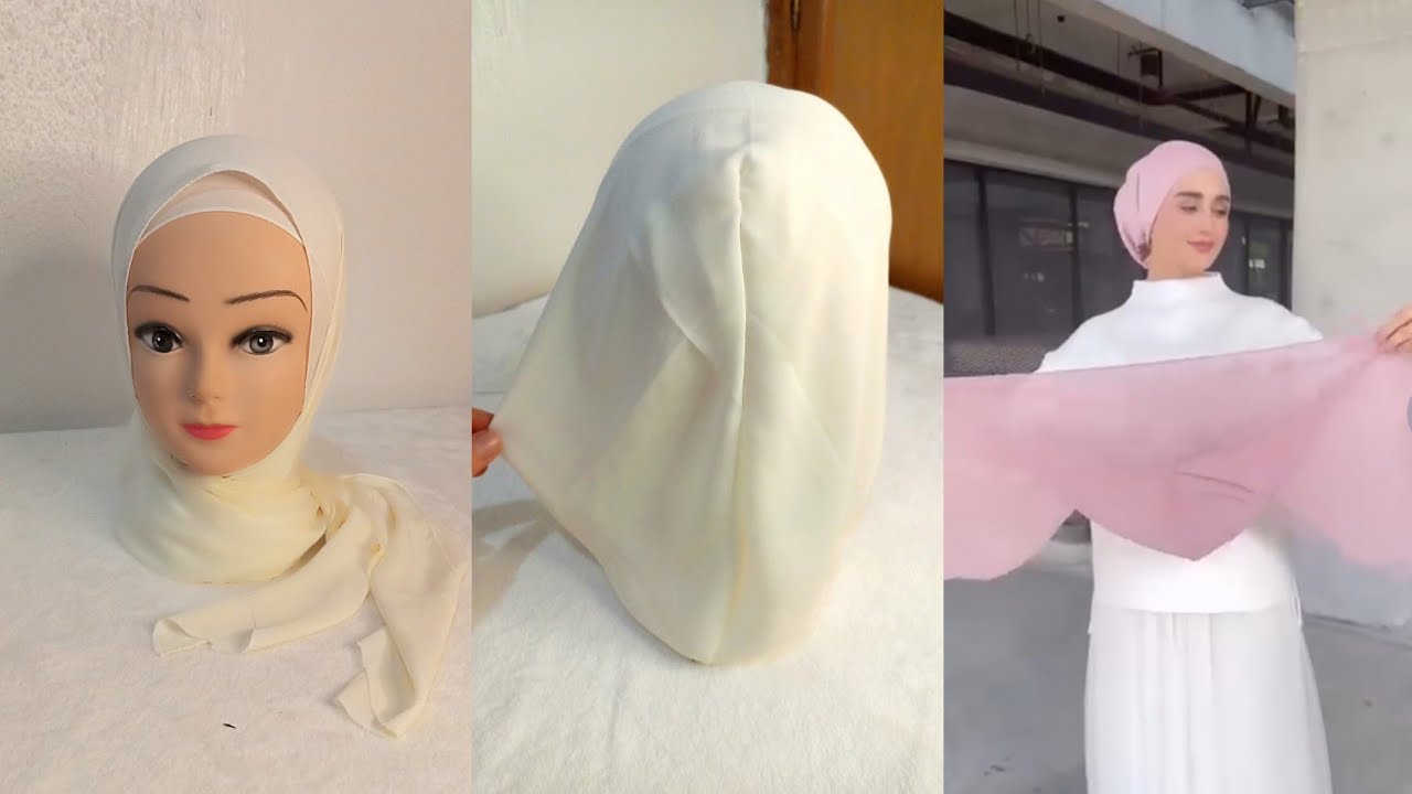 طريقة خياطة موديل حجاب اكثر من رائع سهل التطبيق تحت طلب متتبعة مشروع مربح وغير  مكلف