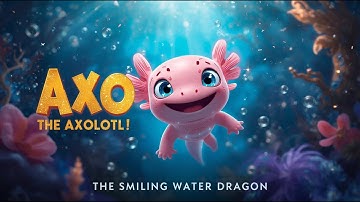 Meet Axo the Axolotl! | Cute Animal Song for Kids | The Smiling Water Dragon Song for Kids