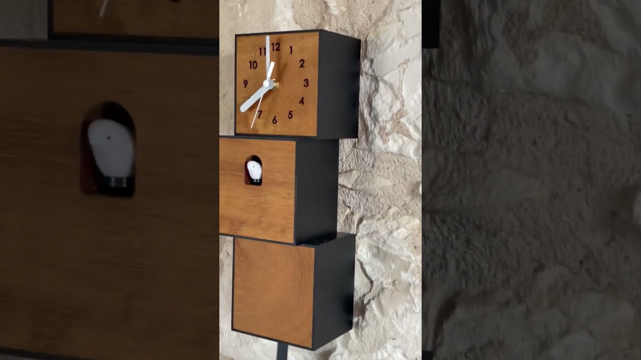 Modern Cuckoo Bird Clock - Solid Wood - Pendulum Wall Clock