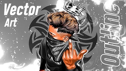 Tapered Brush Outline Tutorial 🎯| Infinite Design | Trending Viral Cartoon editing 😱 #nickcreation