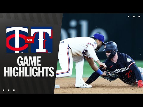 Twins vs. Rangers Game Highlights (9/23/25) | MLB Highlights