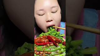 EXTREME SPICY ASMR MUKBANG! MASSIVE GREEN CHILIS &amp; GLAZED MEAT FEAST!
