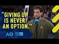 Dominic Thiem speaks to Jim Courier after Kyrgios clash | Wide World of Sports