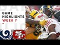 Rams vs. 49ers Week 7 Highlights | NFL 2018