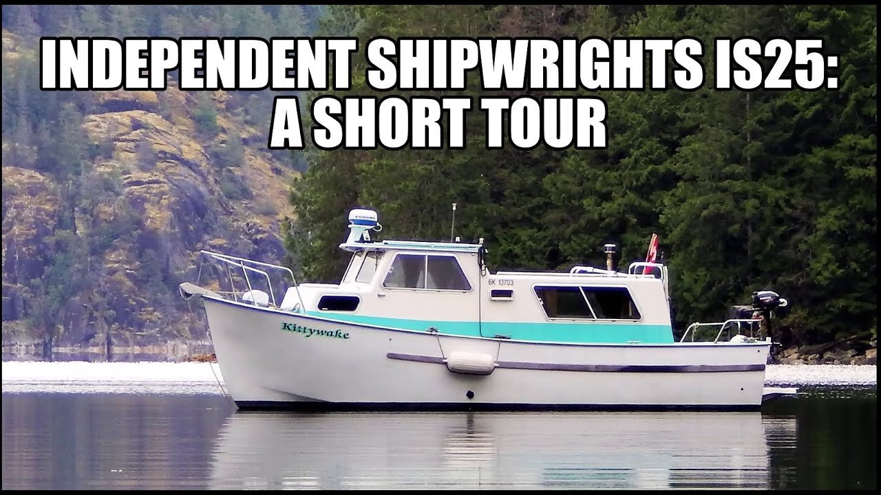 Tour of Independent Shipwrights IS25 diesel pocket trawler Kittywake
