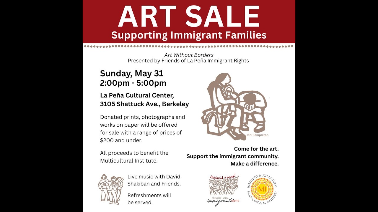 Art Without Borders Art Sale at La Pena Cultural Center