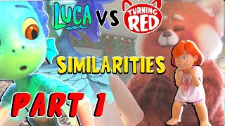 LUCA AND TURNING RED COMPARED | TRANSFORMATION PART 1