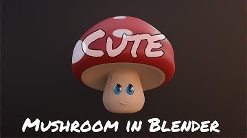How to make a Mushroom in Blender | Blender beginner tutorial #blender #cool #3d #mushroom