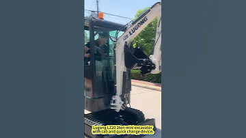 Lugong LZ20 2 Ton Mini Excavator With Cab And Quick Change Device 