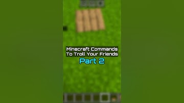 Minecraft Troll commands - Part 2
