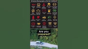 20 Critical Dashboard Warning Lights Every Driver Should Recognize