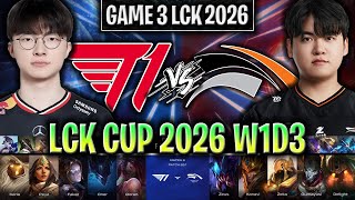 T1 Vs Hle Game 3 Lck Cup 2026 W1d3 | T1 Vs Hanwha Life G3 Lck 2026