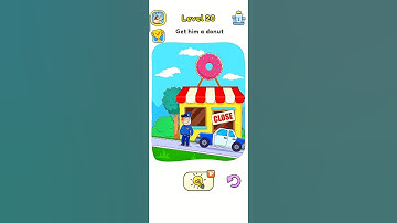 DOP 5 Mobile Puzzle Game Get Him A Donut (Walkthrough+Tips) #shorts #dop5