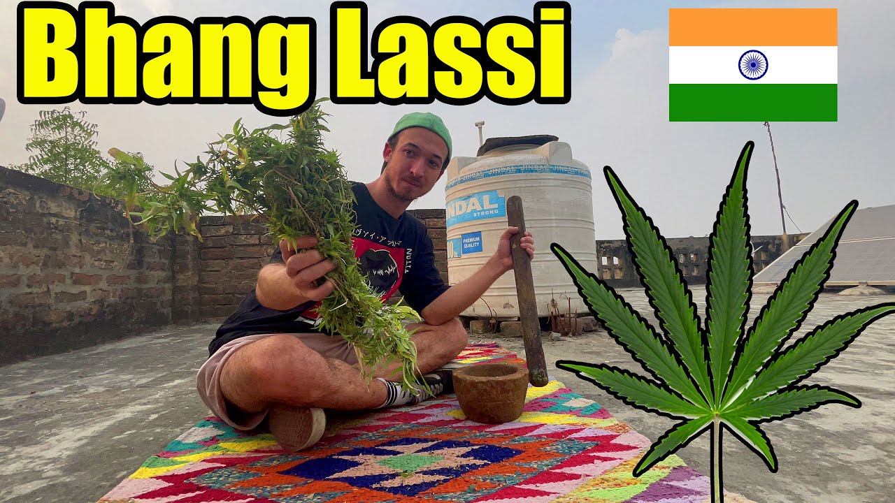 German Trying Bhang Lassi in Haryana🇮🇳