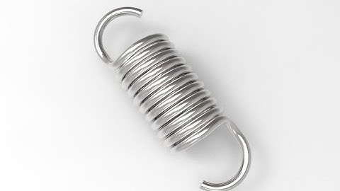 Tension spring (hook Spring) in Solid Works Tutorial