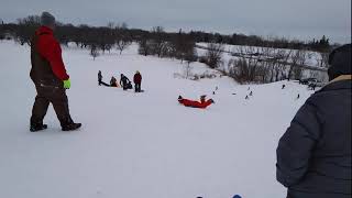 Sledding at Buffalo Heights Golf Course