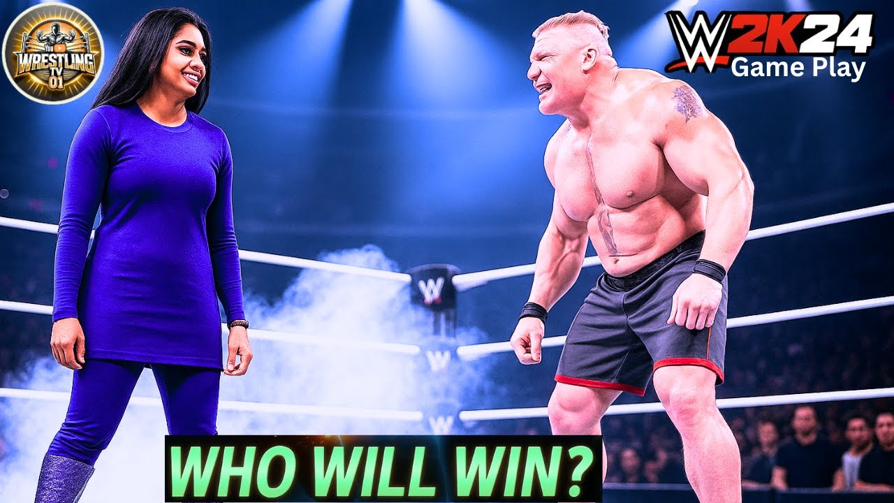 🔥WWE 2K24 💥 Brock Lesnar vs.  🇮🇳 Aishwarya Sen 🎮 Epic Iron Man Match 🕒  July 07, 2025 🔥
