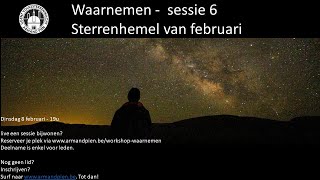 De hemel in februari 2022