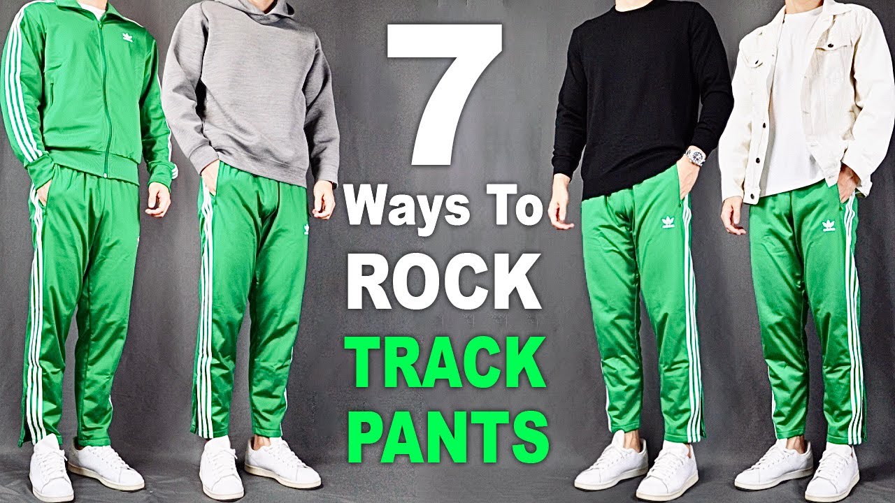 adidas originals Firebird Track Pants Casual Sports Long Pants Green E -  KICKS CREW