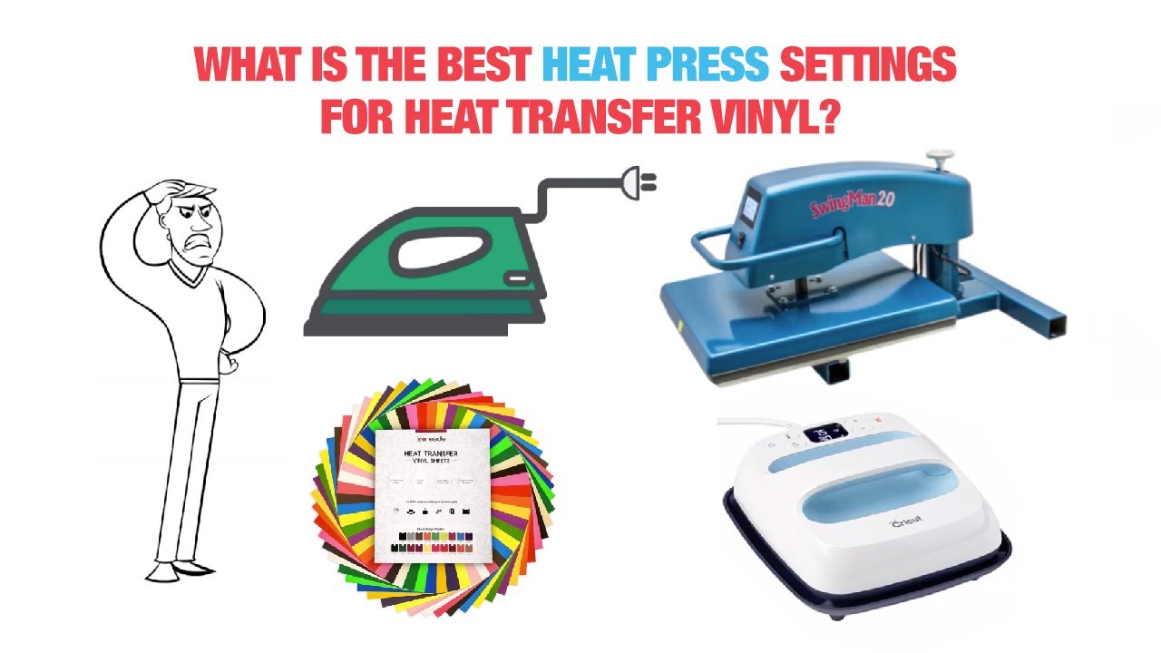 The Best Heat Press Settings For Heat Transfer Vinyl (HTV) - YouTube