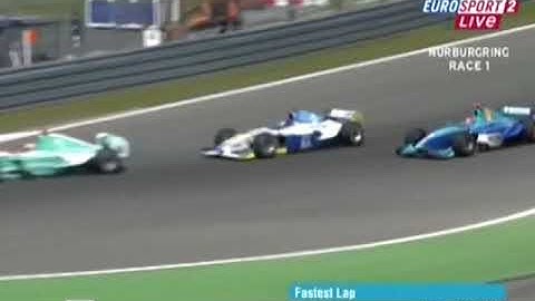 Piccione overtakes Piquet for P5 - 2005 GP2 Round 4 Nurburgring Race 1