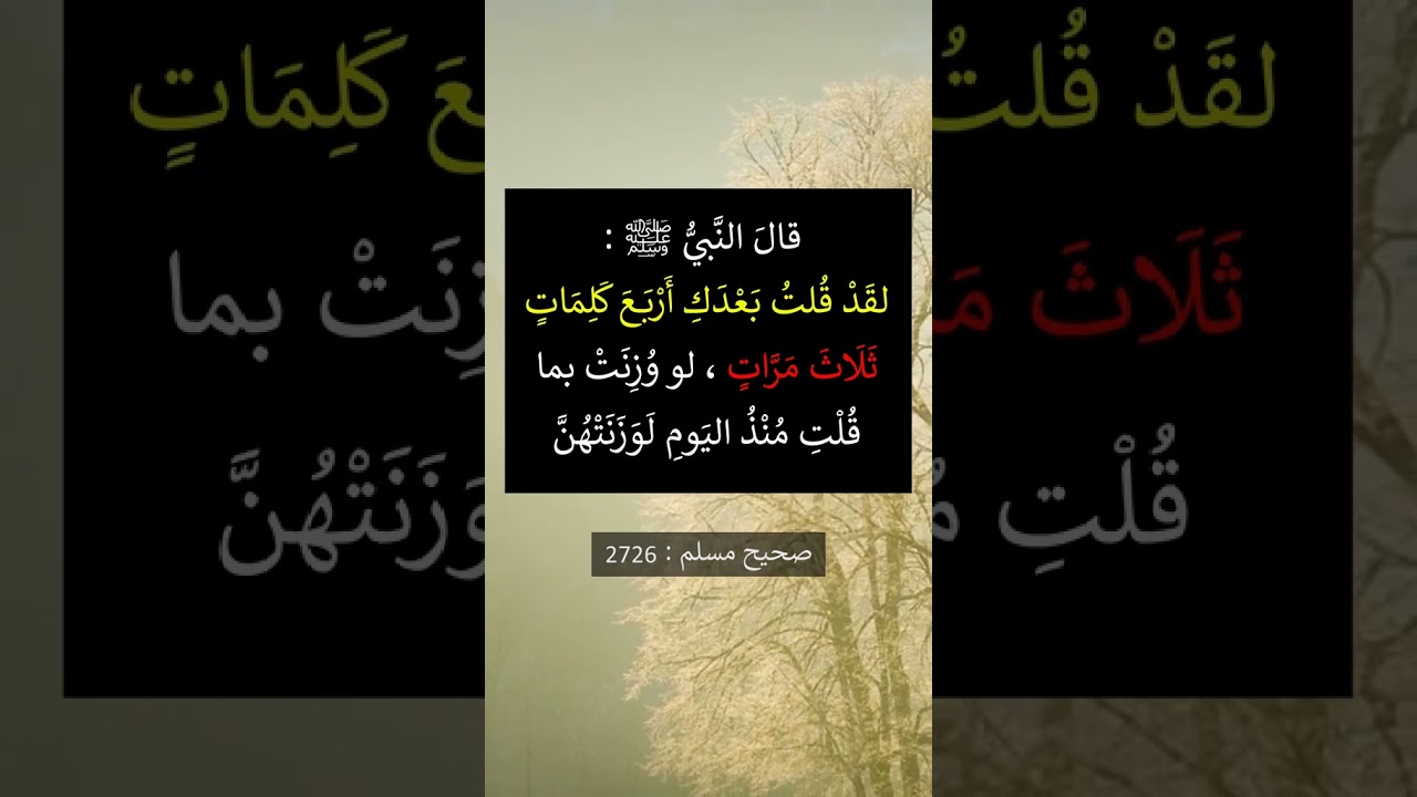 فضل الكلمات هذه عظيم | الشيخ عبدالرزاق البدر