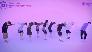 STRAY KIDS DANCING TO TWICE'S DANCE THE NIGHT AWAY COMPILATION