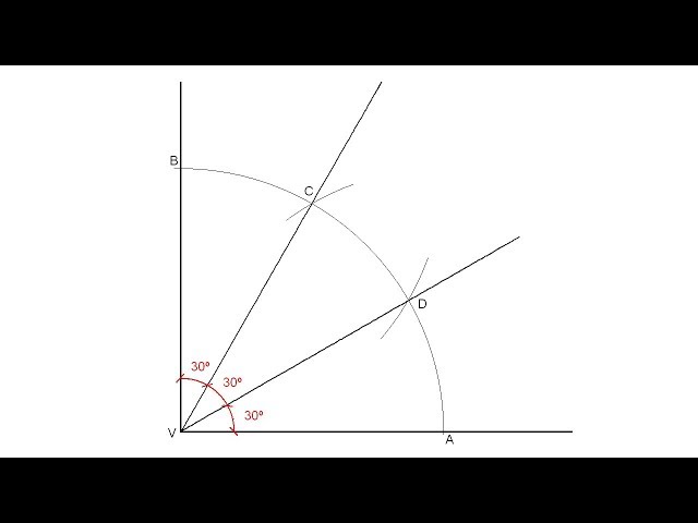 How to divide any angle into three equal smaller angles with only a compass  and a ruler - Quora