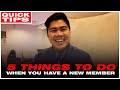 5 things to do when you have a new member  quick tips 2