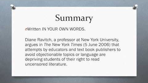 Integrating Sources: Summary