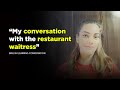 My English Conversation with restaurant waitress - English Conversation for beginners