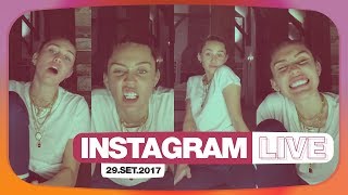 Instagram Live - Miley Cyrus (29/09/2017) - Completo