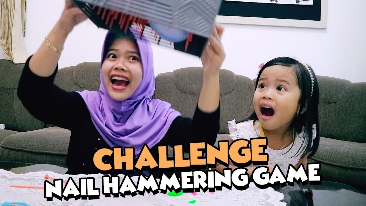 CHALLENGE - YANG NONTON BISA IKUT KAGET. Nail Hammering Game - Balon Challenge