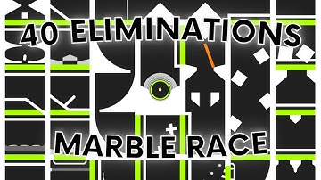 Spiral Elimination Marble Race - 40 Eliminations