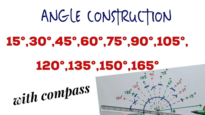 ANGLE CONSTRUCTION with compass/step by step explanation /Learn And Score