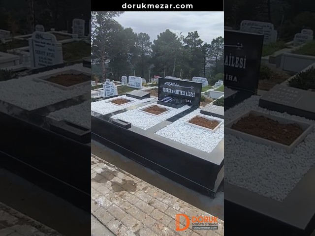 Siyah Granit Aile Mezar Modeli  | Türkiye'nin Her Yerine Gönderim | #mezar #mezartaşı #granitmezar
