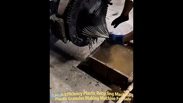 High Efficiency Plastic Recycling Machine Plastic Granules Making Machine For Sale #plastic