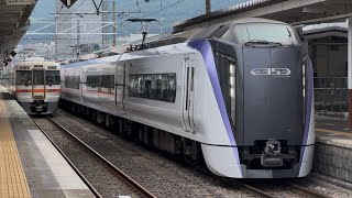【E353系S107編成】中央本線特急あずさ78号新宿行き 岡谷駅到着