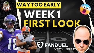 NFL Week 1 First Look at PLAYERS: Fanduel Strategies | Expert DFS Tips