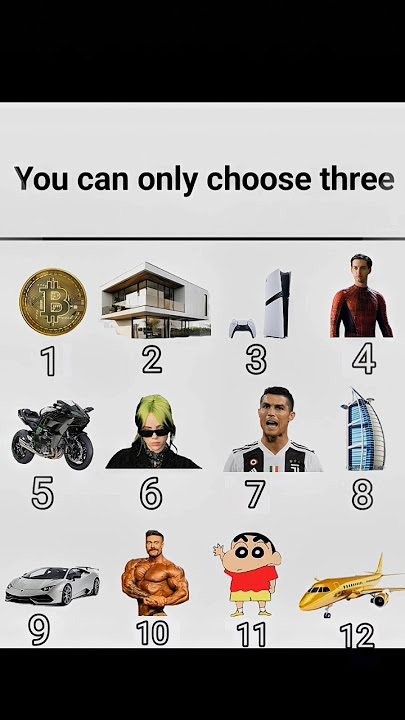 choose only three options ! ( pick your favourite options )#mind #choose #think #relatable #shorts