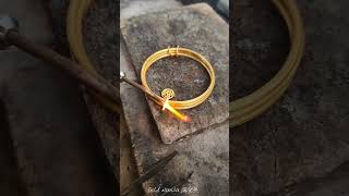 Light weight Golden Bangles making process #viral #bangles #gold #technology #trending #gadgets