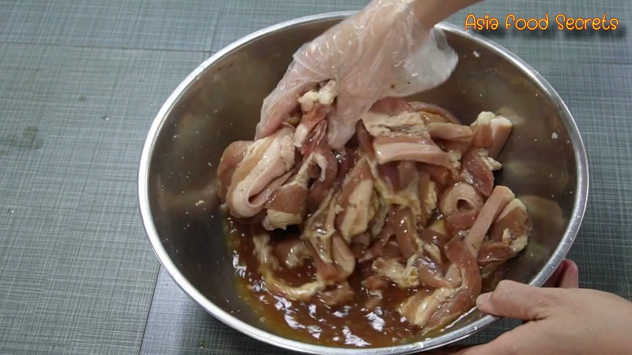 สูตรหมักหมูสามชั้นทอดกรอบ น้ำหมักสูตรพิเศษ เนื้อนุ่มกรอบนาน Asia Food Secrets